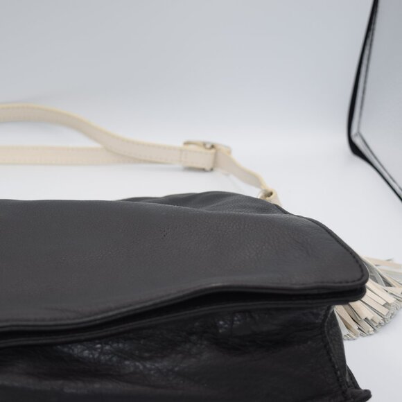 Brighton Black Leather Shoulder Bag with Silver Heart Charm - Picture 15 of 15